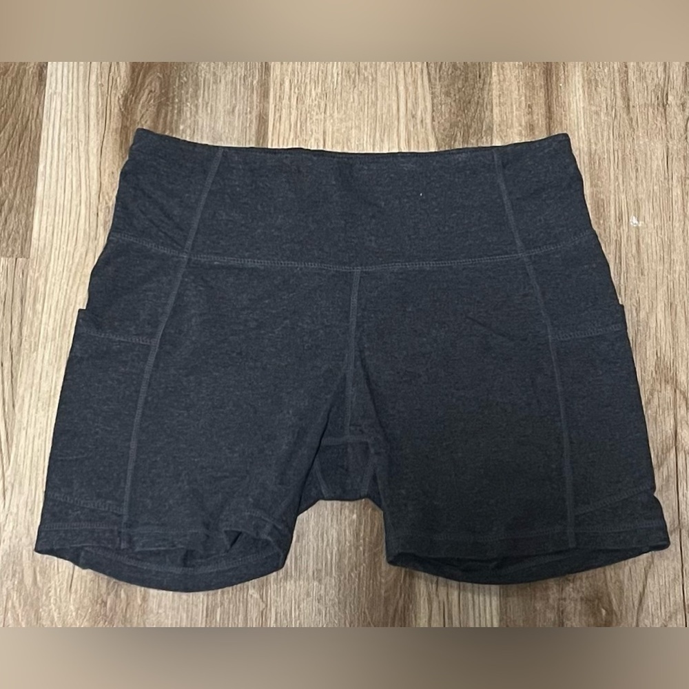 Baleaf Gray Athletic Knit Compression Shorts